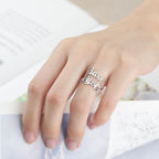 gifts for wife Forever Together - Heartfelt Gift - Two Names Opening Ring 925 Sterling Silver - gifts for wife - Anniversary