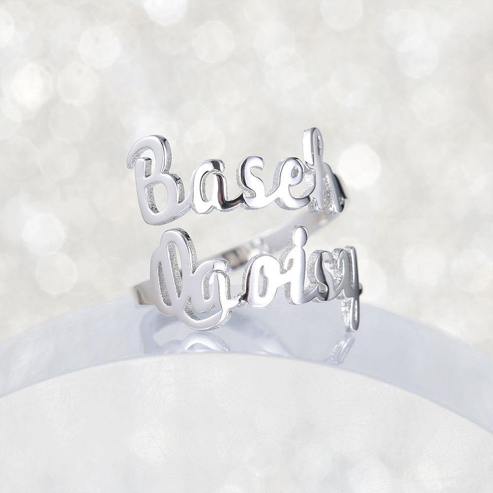 gifts for wife Forever Together - Heartfelt Gift - Two Names Opening Ring 925 Sterling Silver - gifts for wife - Anniversary