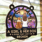 personalized design suncatcher ornament loss of dog gift window hanging keepsake personalized preview