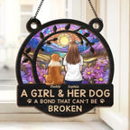 personalized design loss of dog gift suncatcher ornament window hanging keepsake main view