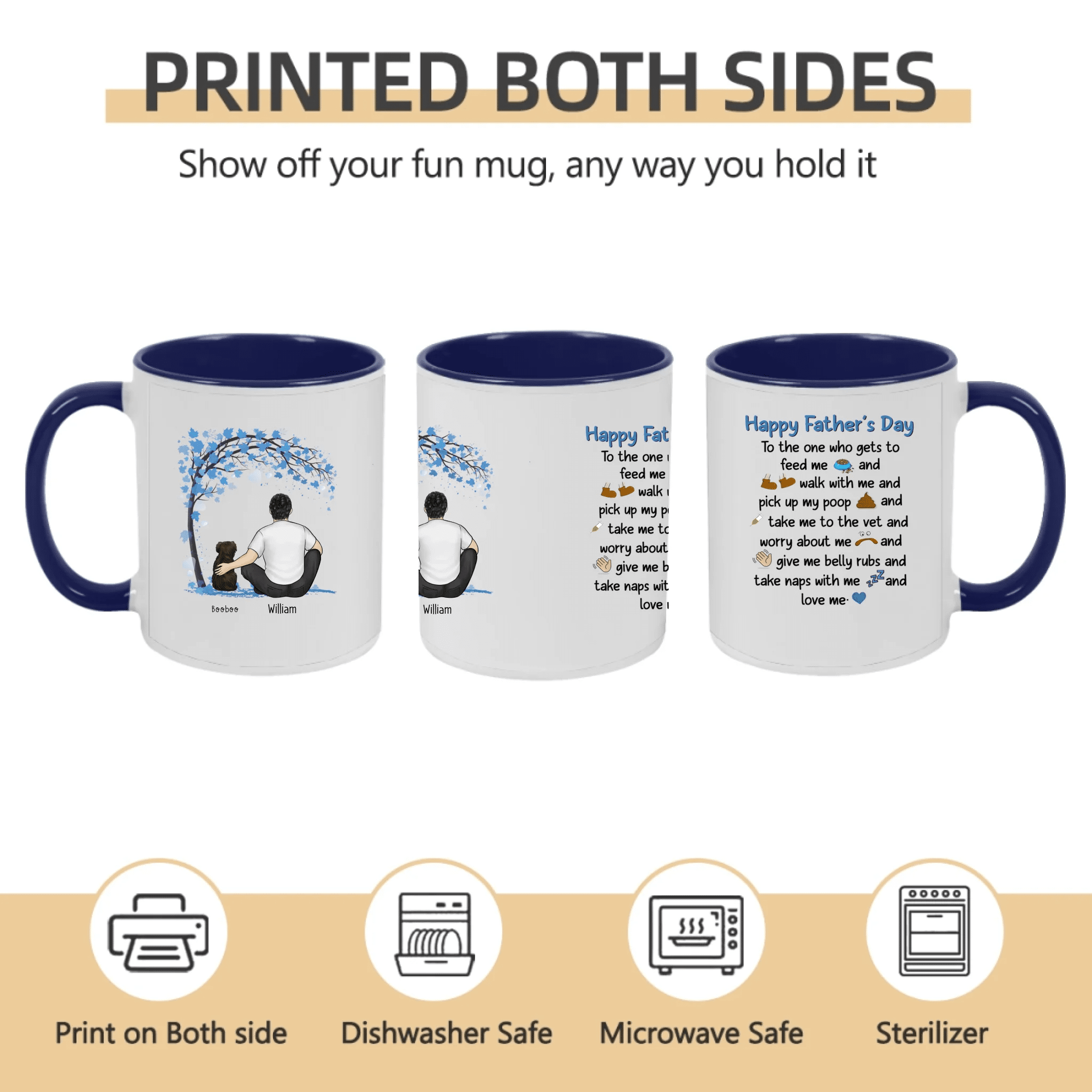 A Bond That Can't Be Broken - Dog Personalized Custom Mug - Father's Day, Gift For Pet Owners, Pet Lovers 716504 - 716599 - DiyGiftly