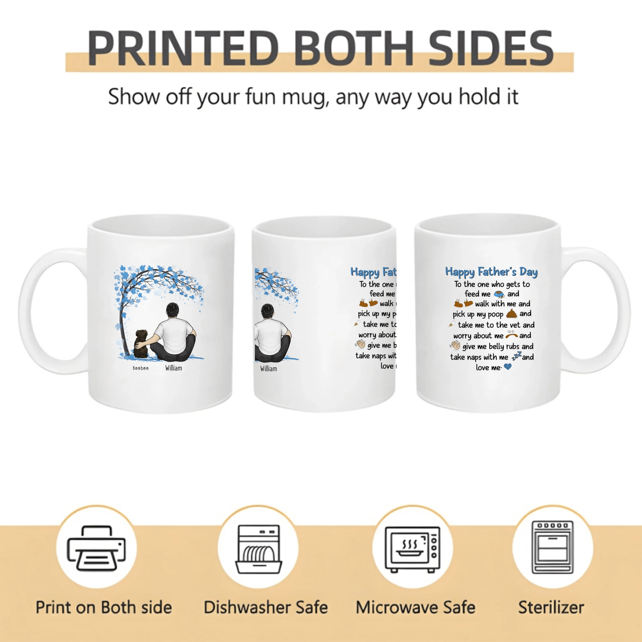 A Bond That Can't Be Broken - Dog Personalized Custom Mug - Father's Day, Gift For Pet Owners, Pet Lovers 716504 - 716599 - DiyGiftly