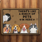 A Bunch Of Pets - Personalized Custom Doormat 664714 - DiyGiftly