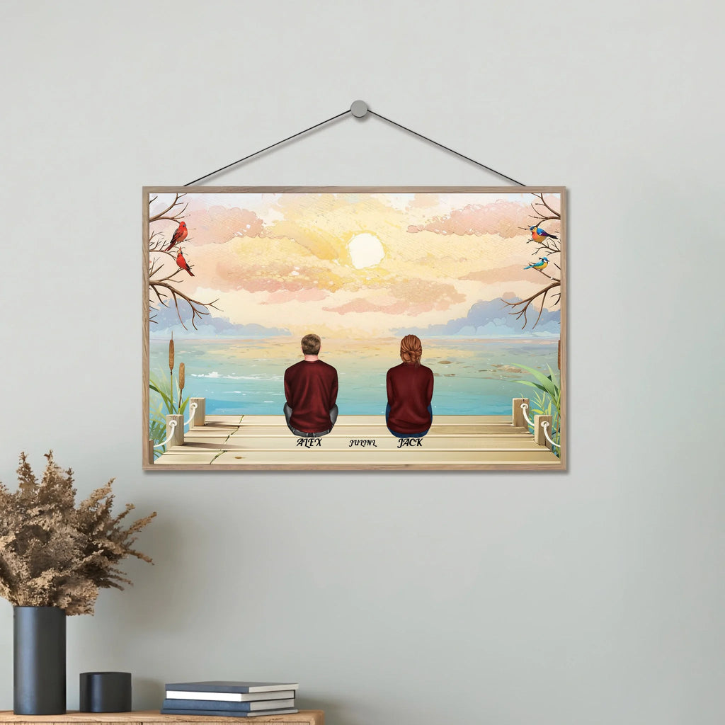 A Grandparent A Best Friends - Personalized Custom Wooden Plaquet 713357 - DiyGiftly