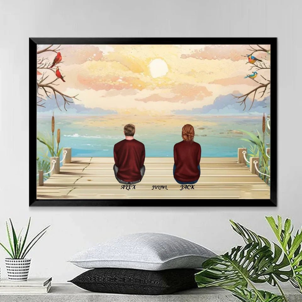 A Grandparent A Best Friends - Personalized Poster/Wrapped Canvas 713357 - 713377 - DiyGiftly