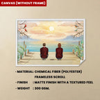 A Grandparent A Best Friends - Personalized Poster/Wrapped Canvas 713357 - 713377 - DiyGiftly