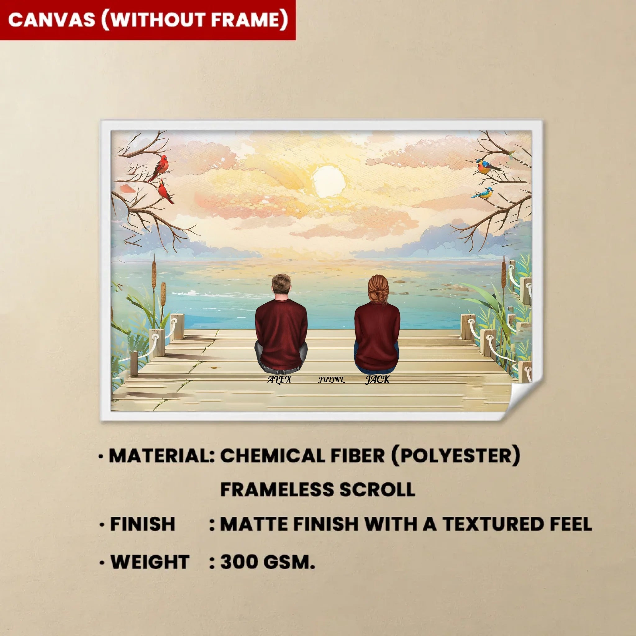 A Grandparent A Best Friends - Personalized Poster/Wrapped Canvas 713357 - 713377 - DiyGiftly