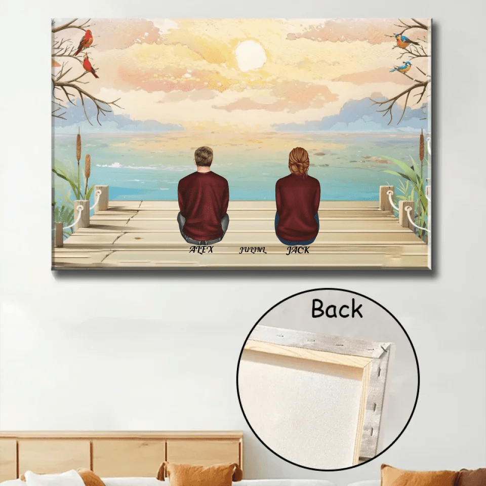 A Grandparent A Best Friends - Personalized Poster/Wrapped Canvas 713357 - 713377 - DiyGiftly