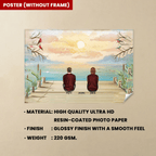 A Grandparent A Best Friends - Personalized Poster/Wrapped Canvas 713357 - 713377 - DiyGiftly