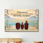 A Grandparent A Best Friends - Personalized Poster/Wrapped Canvas 713357 - 713377 - DiyGiftly