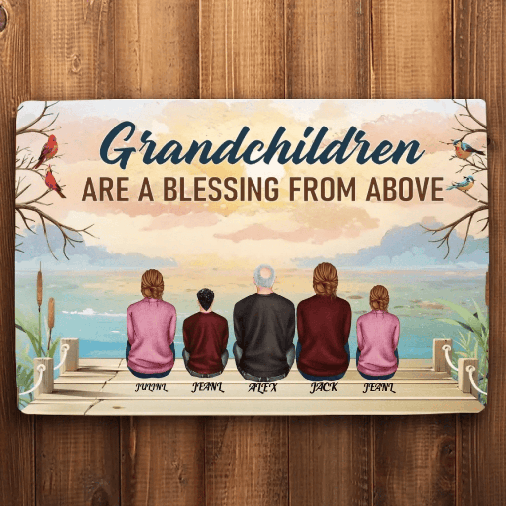 A Grandparent A Best Friends - Personalized Poster/Wrapped Mat 713357 - D - DiyGiftly