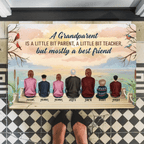 A Grandparent A Best Friends - Personalized Poster/Wrapped Mat 713357 - D - DiyGiftly