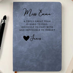 A Heartfelt Thank You Gift for Teacher Appreciation, Colleagues, Boss, and Team – Custom Leather Journal 1068207 - DiyGiftly