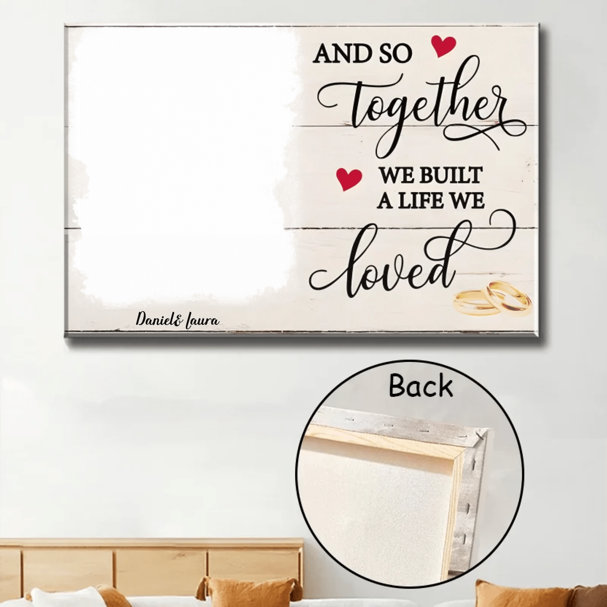 A Life We Loved - Personalized Custom Photo Canvas Print 728191 - 728203 Pro - DiyGiftly