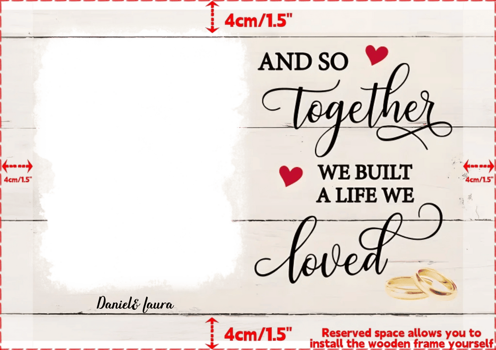 A Life We Loved - Personalized Custom Photo Canvas Print 728191 - 728203 Pro - DiyGiftly