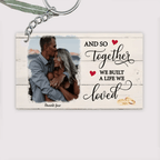 A Life We Loved - Personalized Custom Photo Keychain 733550 - DiyGiftly