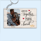 A Life We Loved - Personalized Custom Photo Keychain 733550 - DiyGiftly