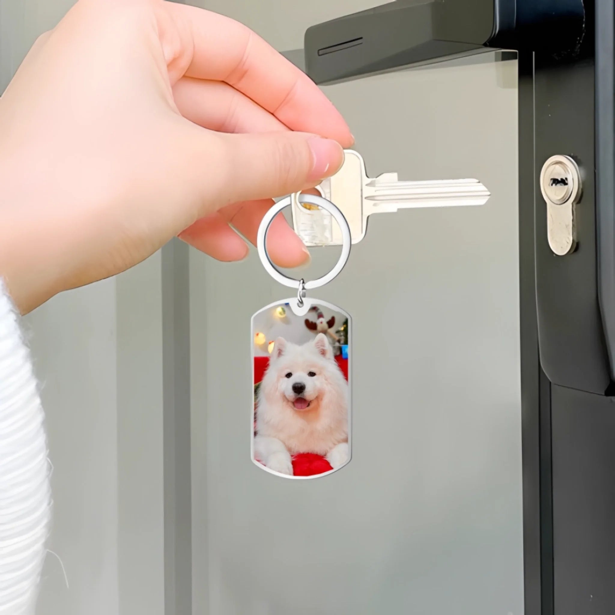 Keychain Personalized Photo Everyday Loss of Dog Gift