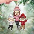 A Merry Christmas To Everybody - Family Personalized Custom Acrylic Ornament - Christmas Gift For Grandma 657424 - DiyGiftly