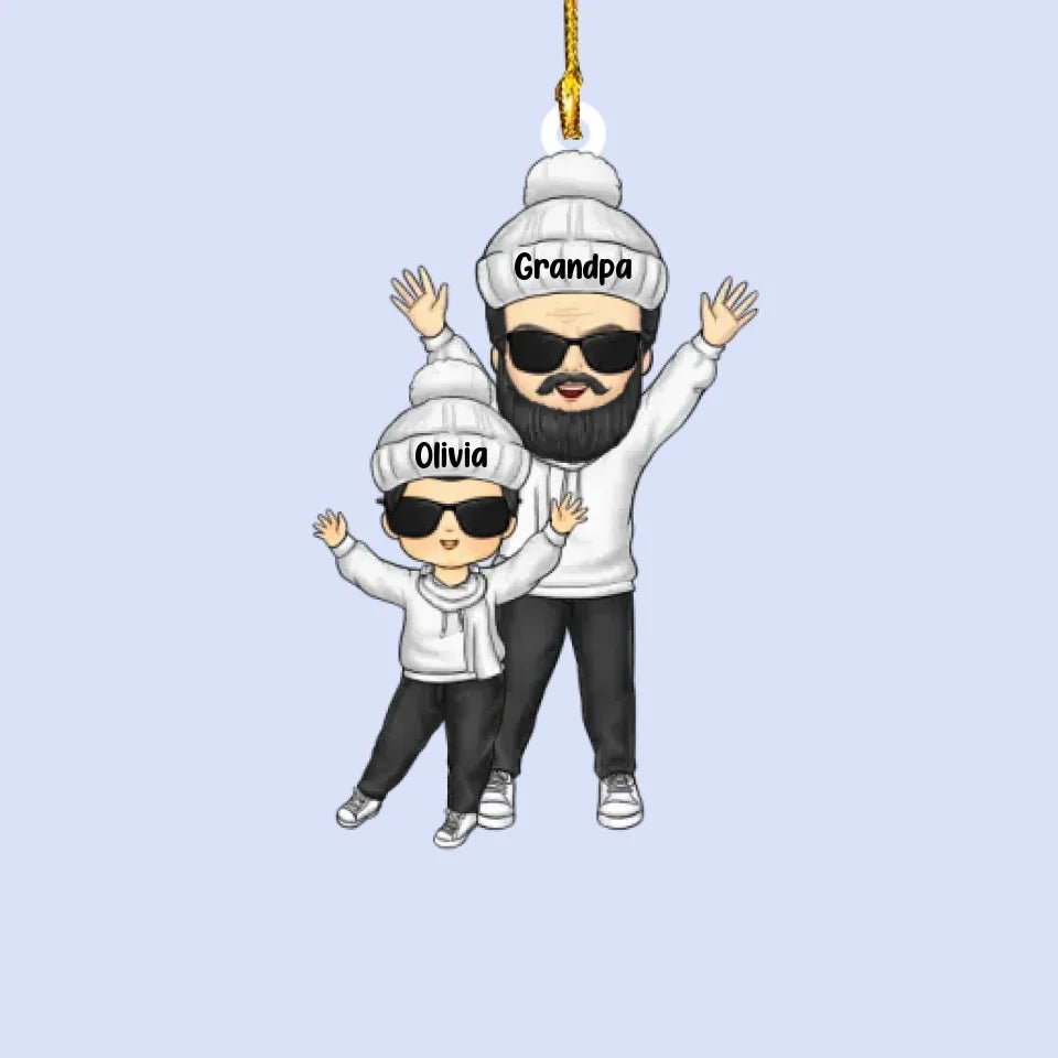 A Merry Christmas To Everybody - Family Personalized Custom Acrylic Ornament - Christmas Gift For Grandma 657424 - DiyGiftly