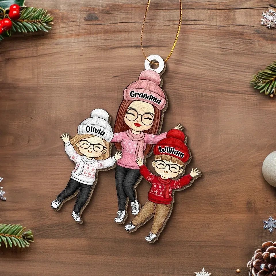 A Merry Christmas To Everybody - Family Personalized Custom Acrylic Ornament - Christmas Gift For Grandma 657424 - DiyGiftly