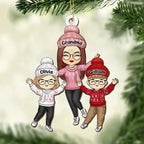 A Merry Christmas To Everybody - Family Personalized Custom Acrylic Ornament - Christmas Gift For Grandma 657424 - DiyGiftly