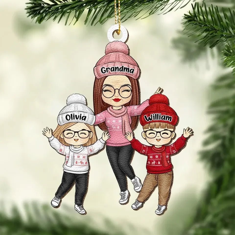 A Merry Christmas To Everybody - Family Personalized Custom Acrylic Ornament - Christmas Gift For Grandma 657424 - DiyGiftly