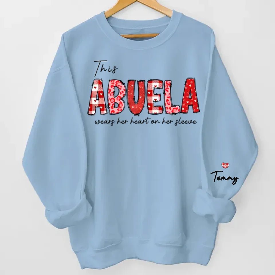 A Mother's Love Is Forever - Family Personalized Custom Unisex Sweatshirt With Design On Sleeve - Birthday Gift For Mom, Grandma 686988 - DiyGiftly