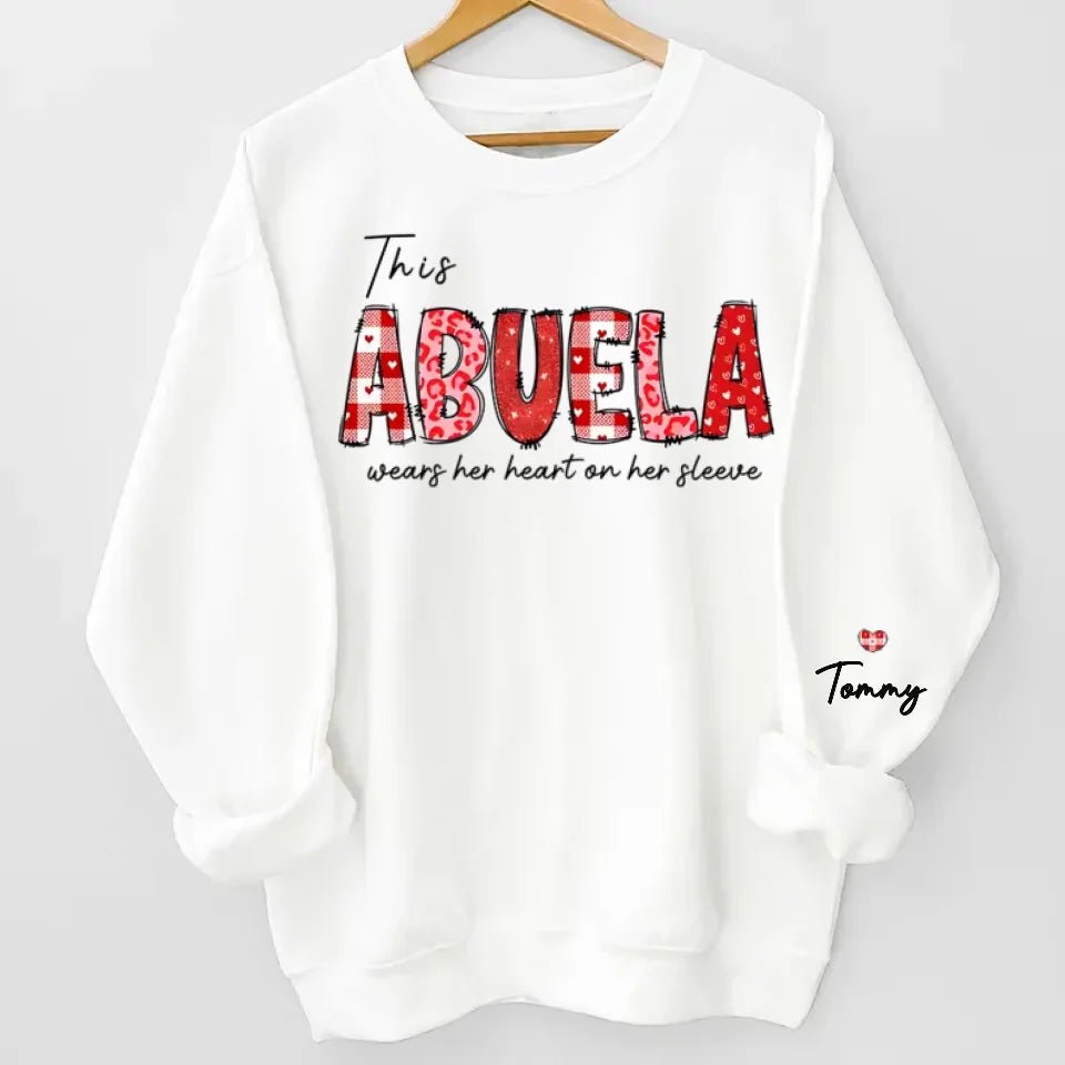 A Mother's Love Is Forever - Family Personalized Custom Unisex Sweatshirt With Design On Sleeve - Birthday Gift For Mom, Grandma 686988 - DiyGiftly