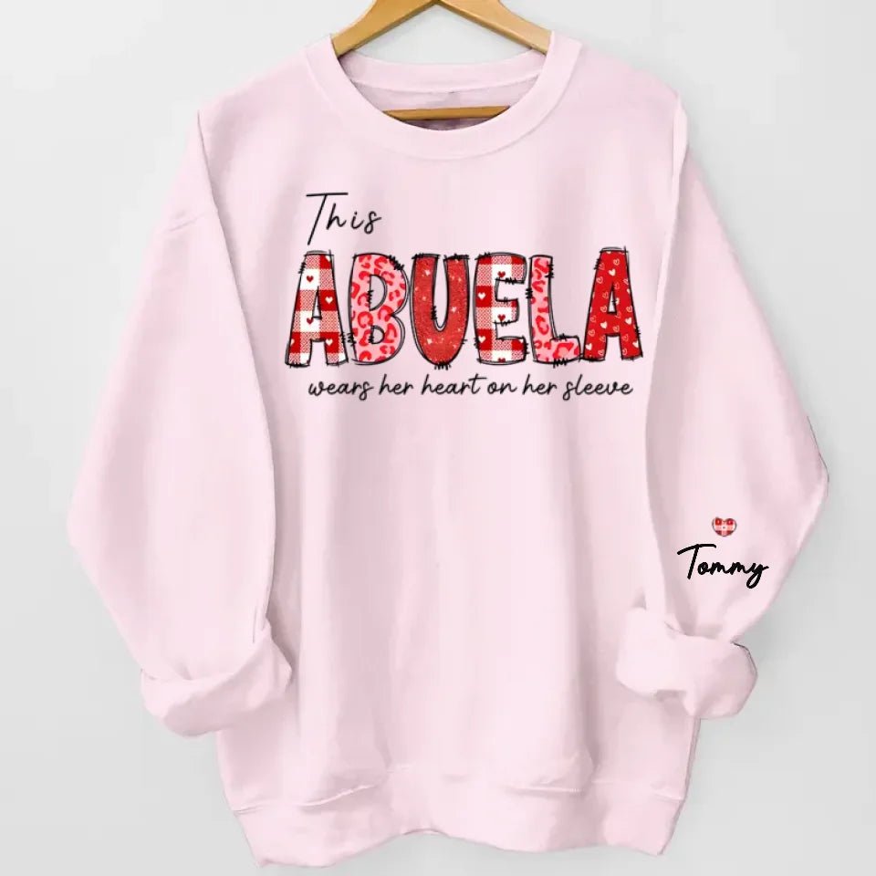 A Mother's Love Is Forever - Family Personalized Custom Unisex Sweatshirt With Design On Sleeve - Birthday Gift For Mom, Grandma 686988 - DiyGiftly