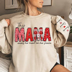 A Mother's Love Is Forever - Family Personalized Custom Unisex Sweatshirt With Design On Sleeve - Birthday Gift For Mom, Grandma 686988 - DiyGiftly