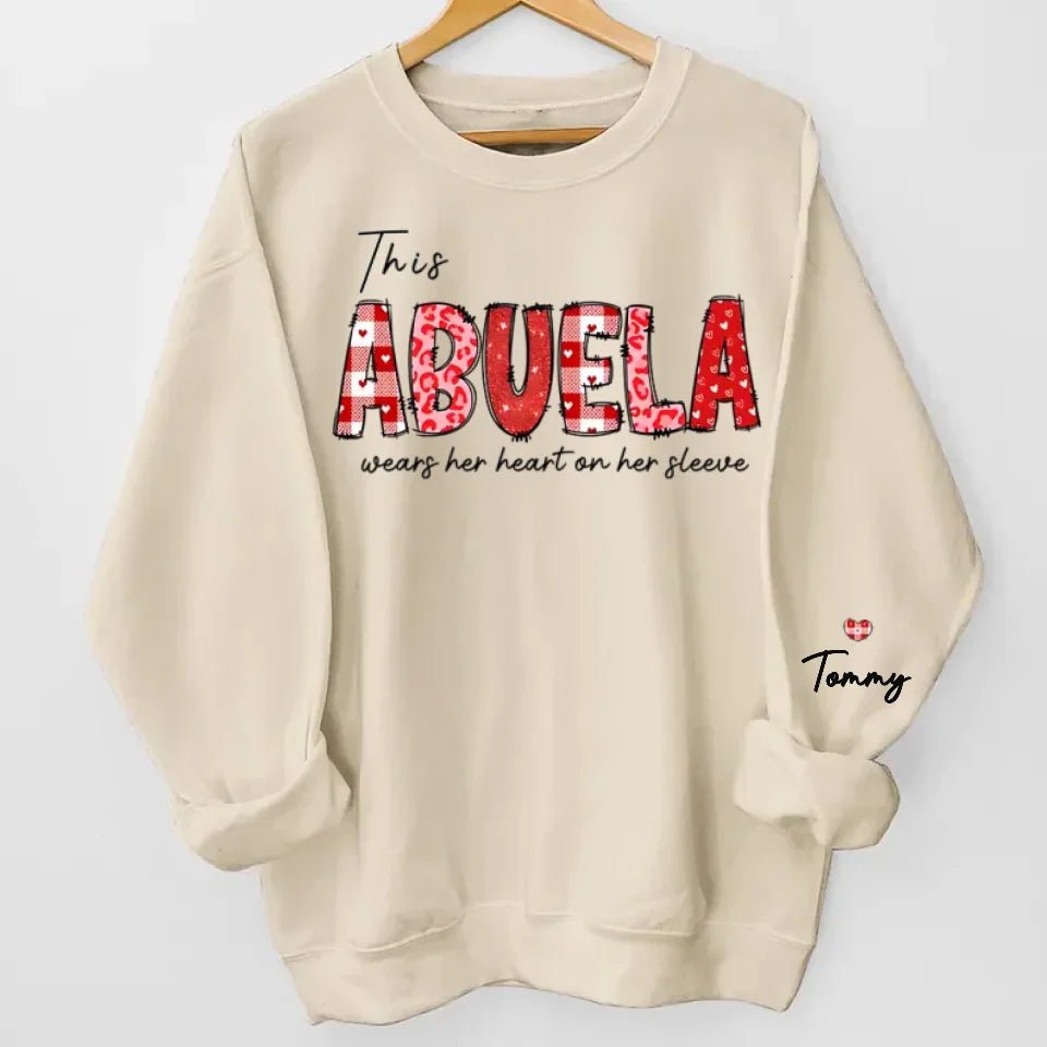 A Mother's Love Is Forever - Family Personalized Custom Unisex Sweatshirt With Design On Sleeve - Birthday Gift For Mom, Grandma 686988 - DiyGiftly