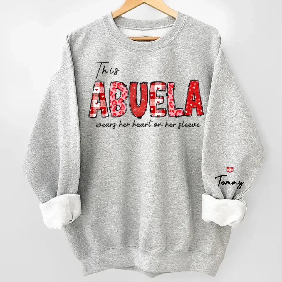 A Mother's Love Is Forever - Family Personalized Custom Unisex Sweatshirt With Design On Sleeve - Birthday Gift For Mom, Grandma 686988 - DiyGiftly