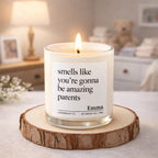 personalized scented candle pregnancy keepsake gift for new parents