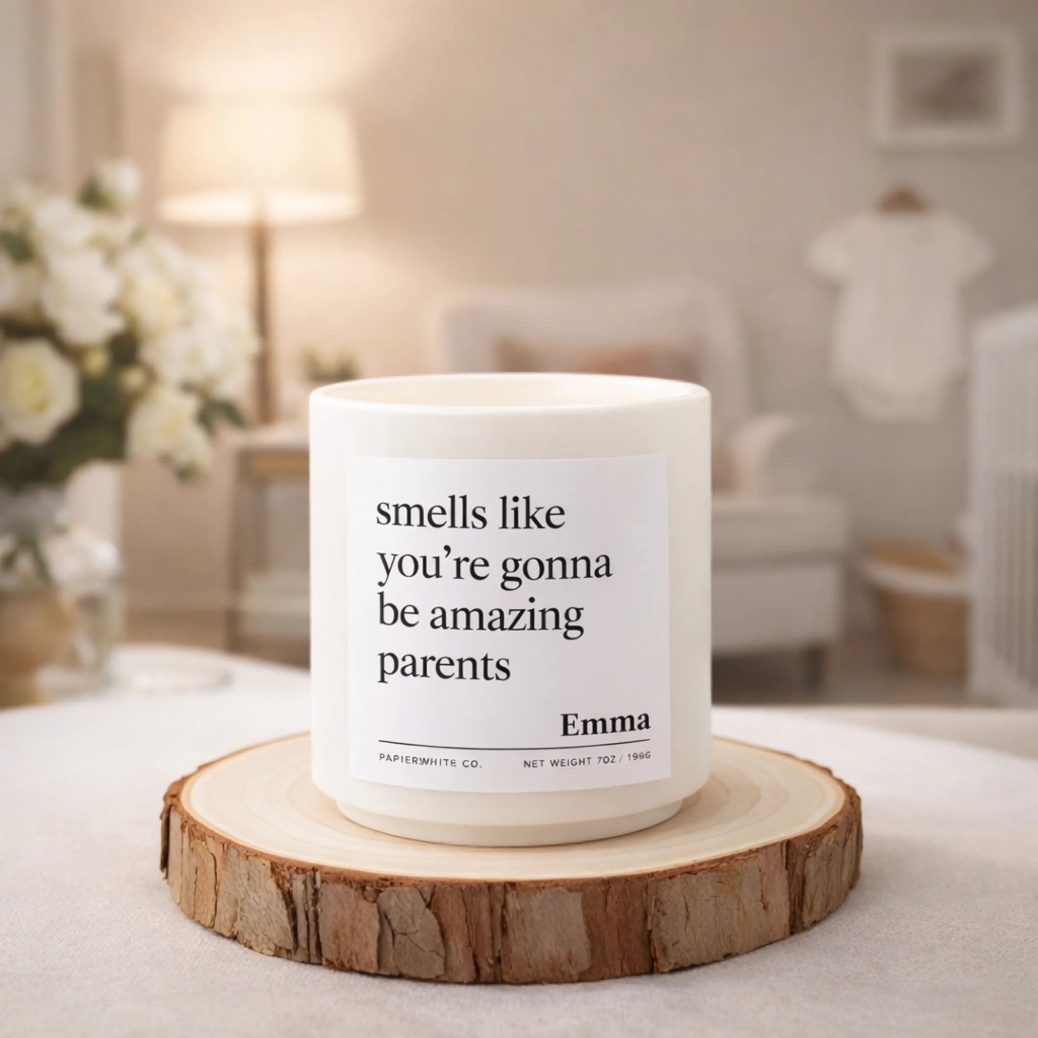 personalized scented candle pregnancy keepsake baby shower gift