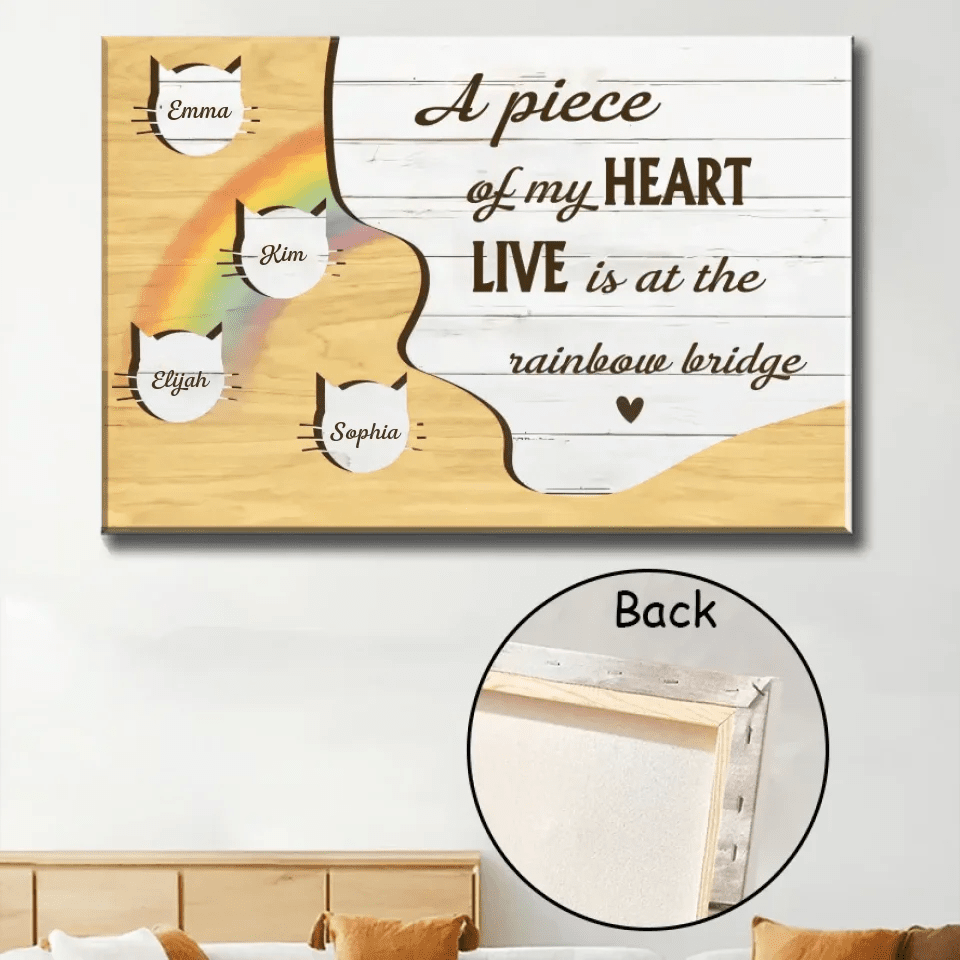 wall art display personalized cat poster loss of cat gift