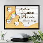 personalized cat poster wall art display loss of cat gift