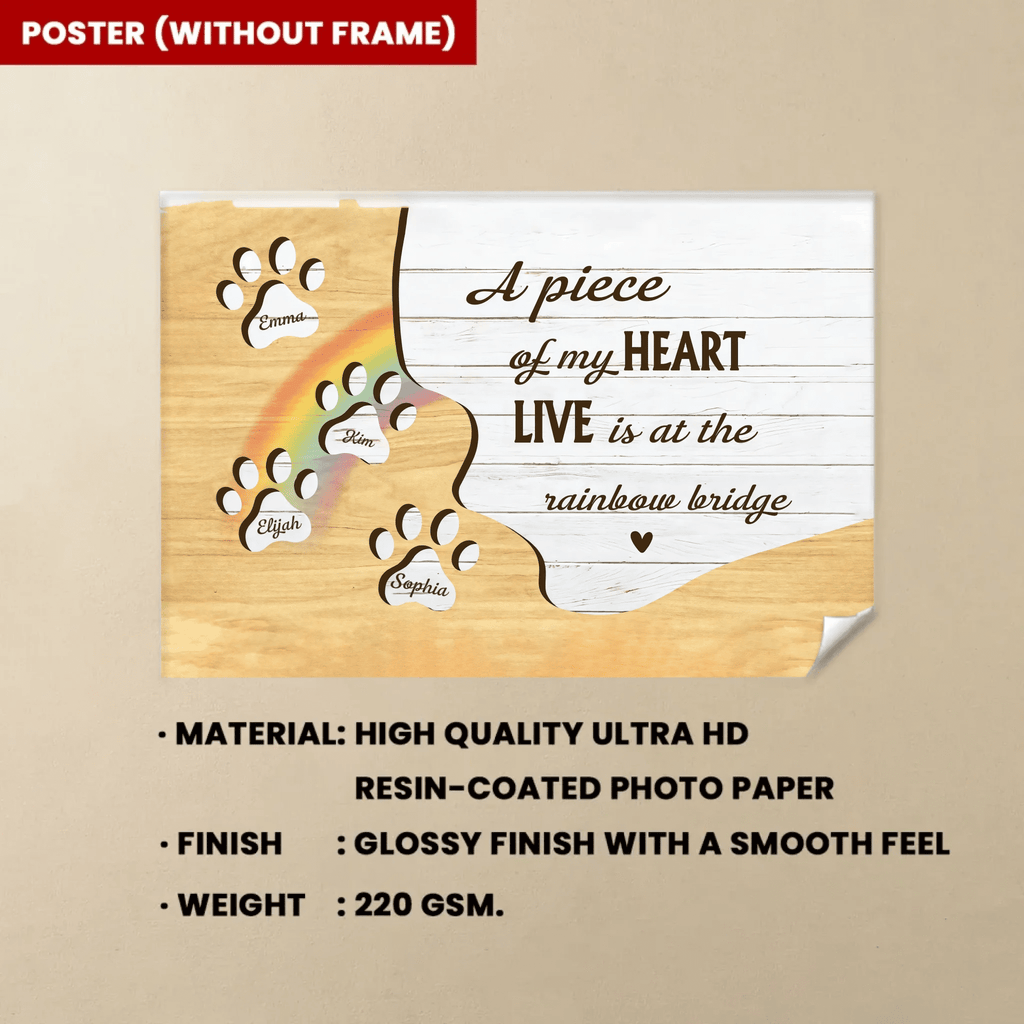 poster personalized design loss of dog gift wall art gift display