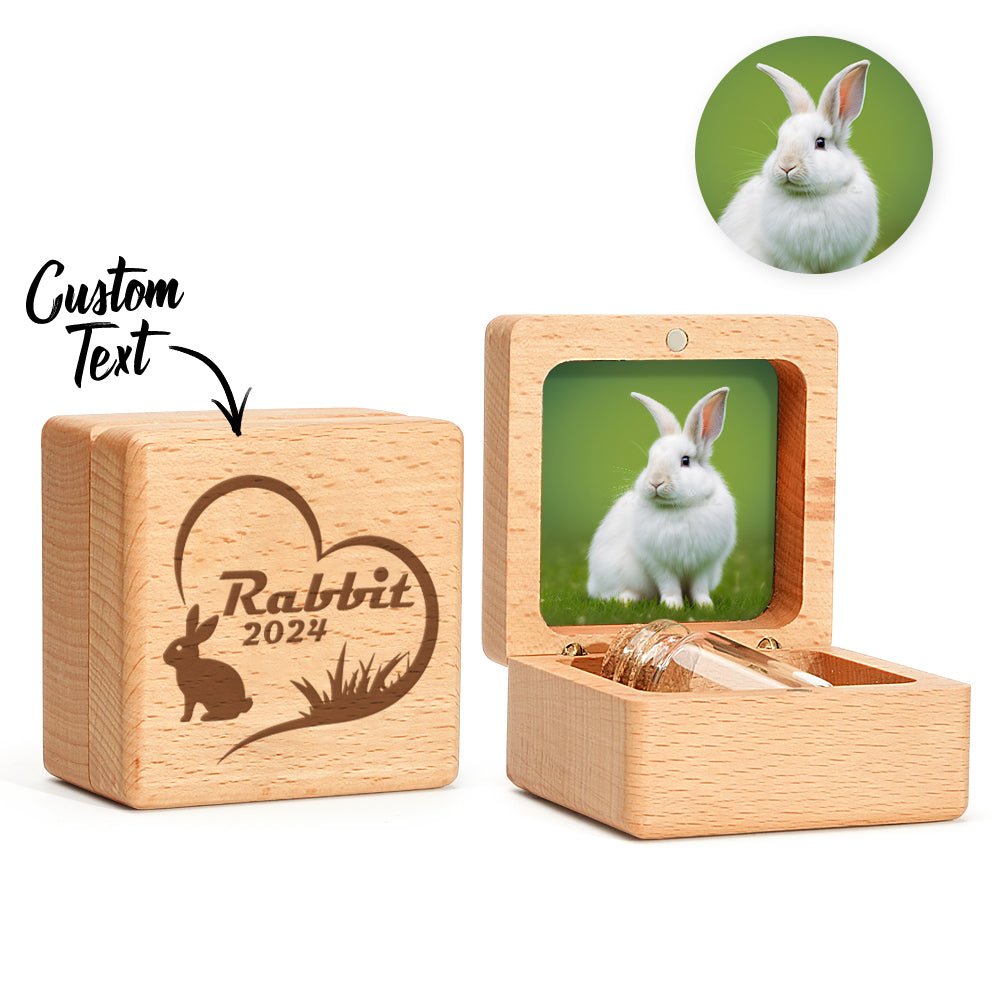 cat memory box with engraved design