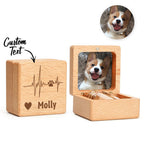 pet loss keepsake personalized cat fur wooden keepsake box