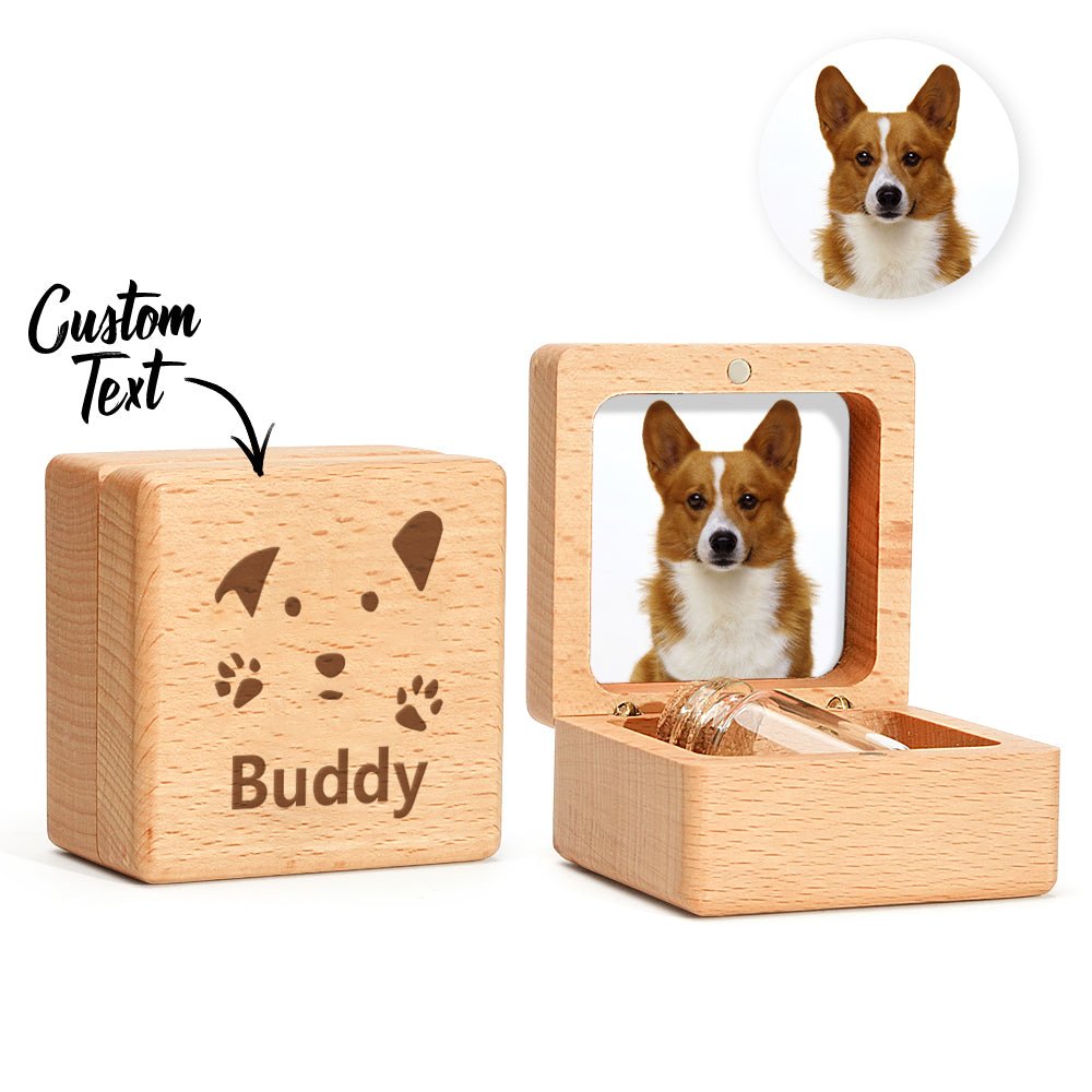 cat sympathy gift personalized cat fur wooden keepsake box