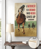 A Winner Is A Dreamer Who Never Gives Up - Horse Racing Poster 751490 - 751492 - DiyGiftly
