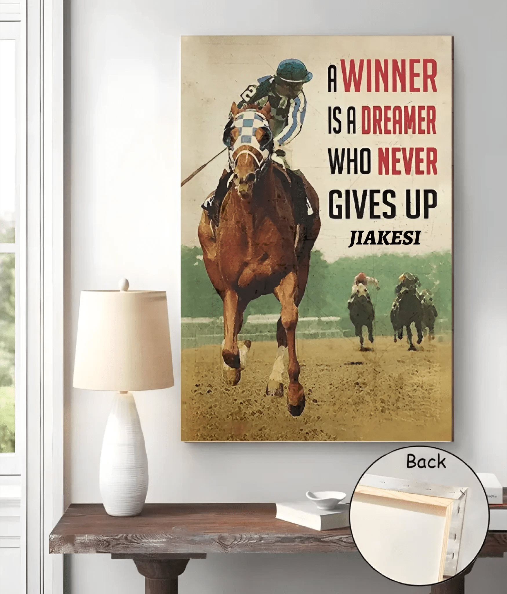 A Winner Is A Dreamer Who Never Gives Up - Horse Racing Poster 751490 - 751492 - DiyGiftly