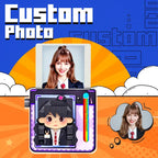 Personalized Brick Figure Fridge Magnets Pink Photo Stickers DIY Gift Fridge Magnets Gifts For Girlfriend Boyfriend Valentines Day