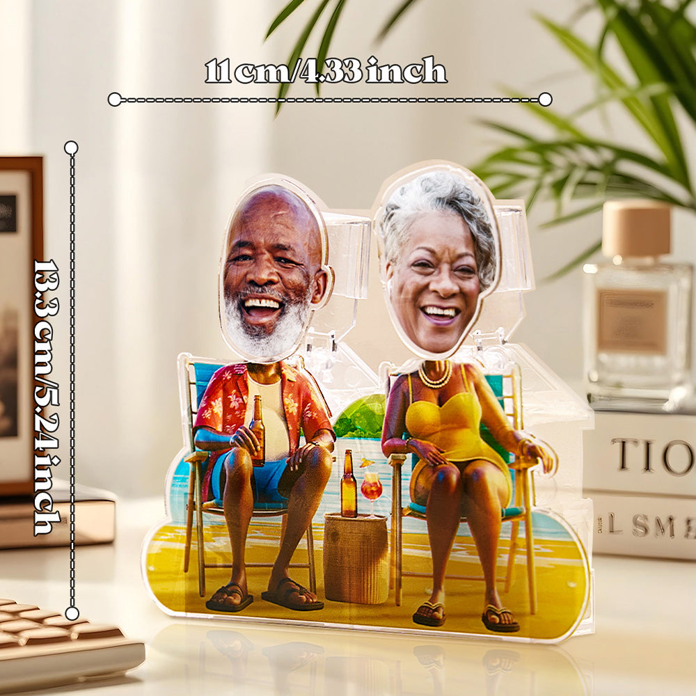 made with family love standee personalized gift for grandparents