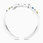 Custom Name Ring with Six Birthstones Anniversary Gift Valentine's Day Gift