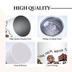 Personalized Wildflowers 20oz Name Skinny Tumbler with Straw Appreciation Gift for Teacher Back to School Gift