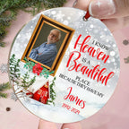 personalized photo with name ornament acrylic holiday decor