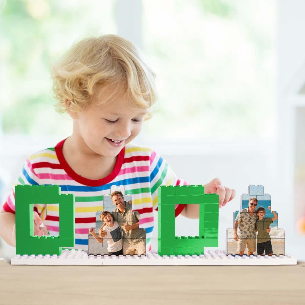 photo dada building brick puzzles photo block father s day gifts custom gift for dad personalized gift