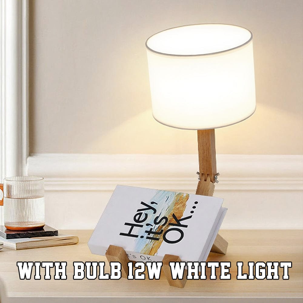 wooden table lamp as a new home gift